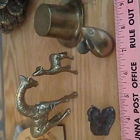 VINTAGE BRASS COLLECTION  Lot of 8 Beauties  Mid-century Modern - Picture 1 of 16